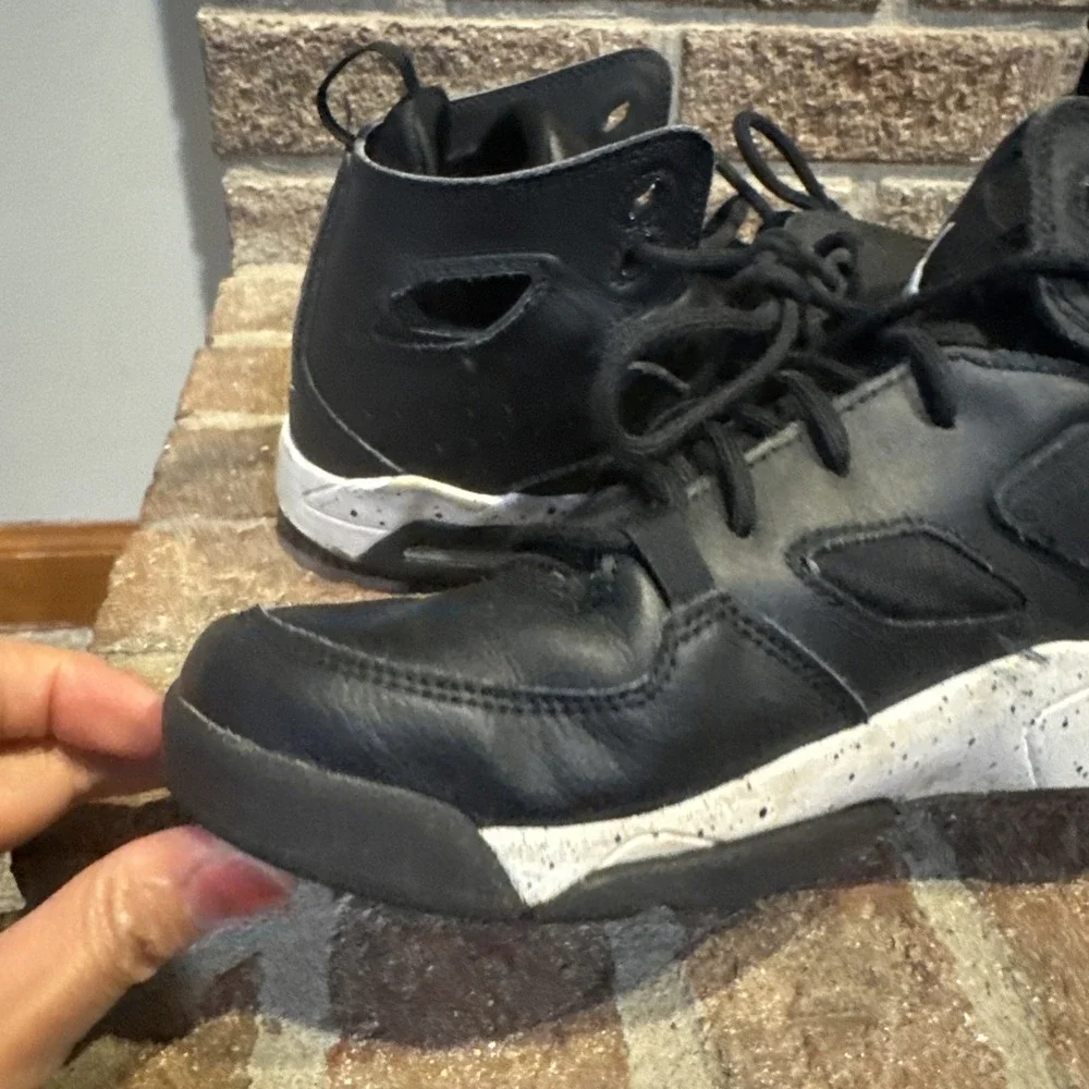 Nike Air Jordan Flight Club 91 GS Size 5.5Y‎ Black White DM1685 001 Shoes #0062
